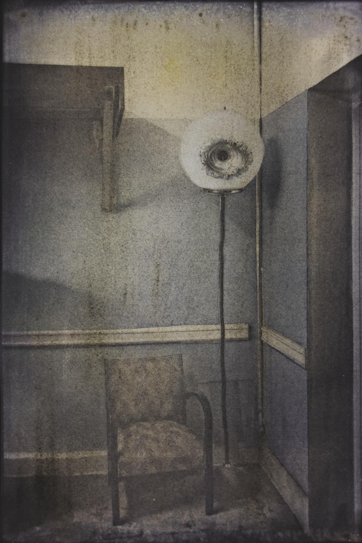 The Lamp<br><small>Kallitype, goldtoned, handcolored</small>
